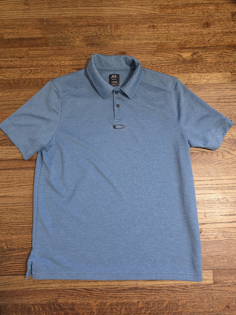 Oakley Heathered Light Blue Men's Polo
